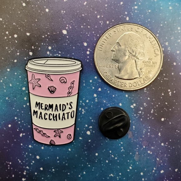 Mermaid's Macchiato Enamel Pin - Picture 2 of 3